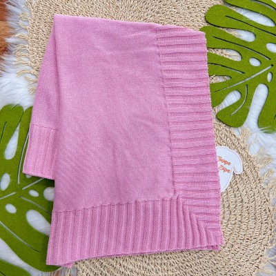 Saída de Maternidade Fofinho - Tranças com Botões - Rosa